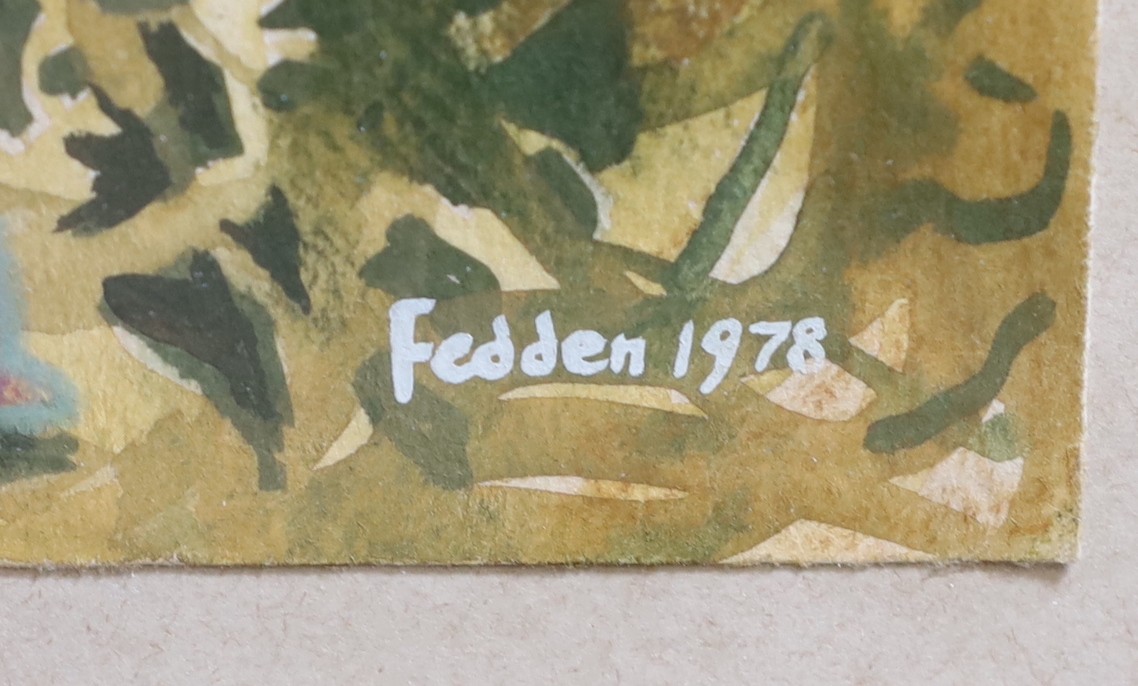 Mary Fedden (1915-2012), The Regatta, watercolour, 19 x 20cm.